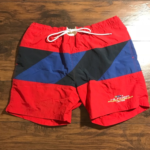 vintage tommy hilfiger swim trunks